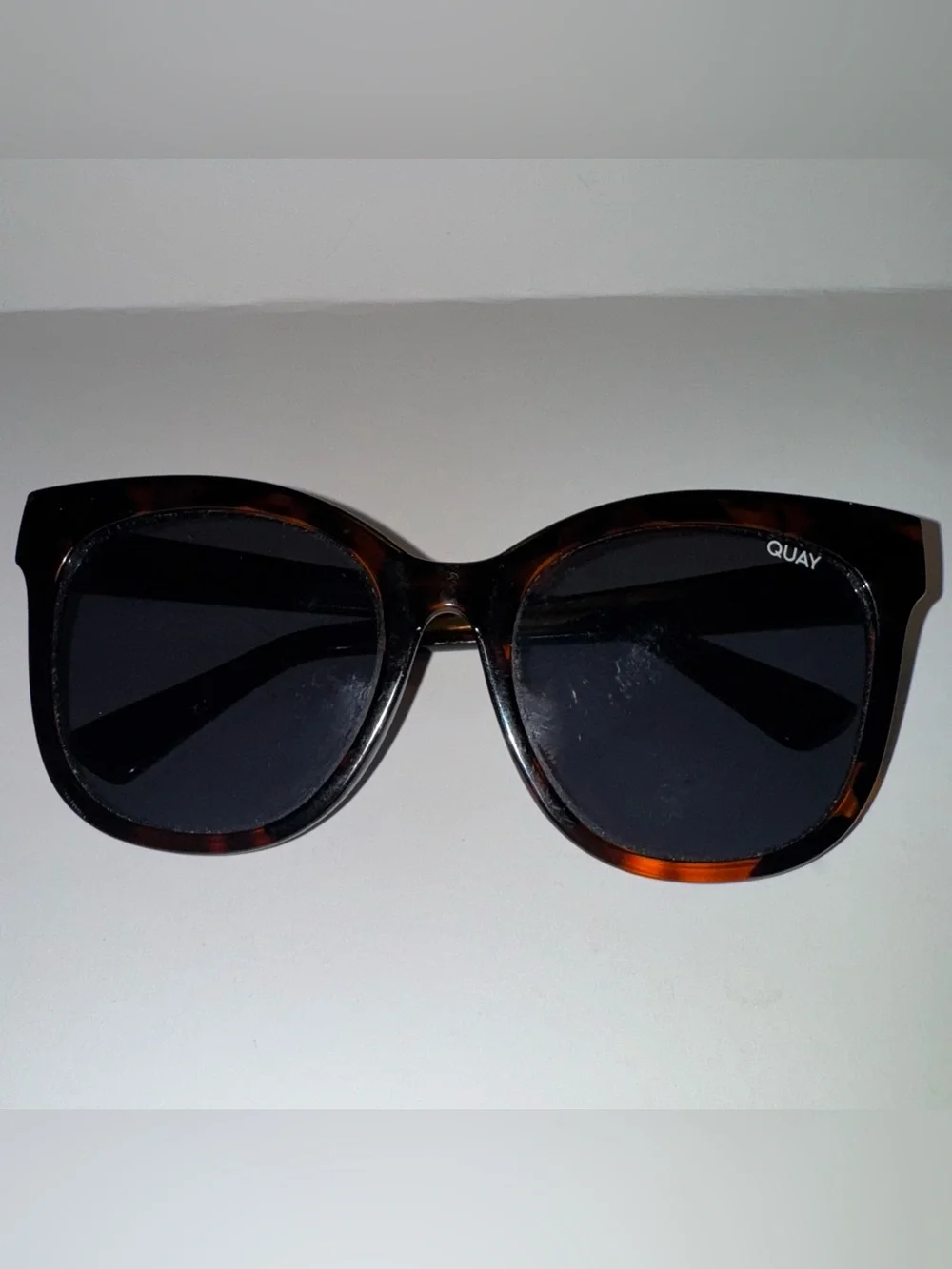 QUAY Australia It's My Way 55mm Cat Eye Sunglass Brown Orange Tortoise Shell